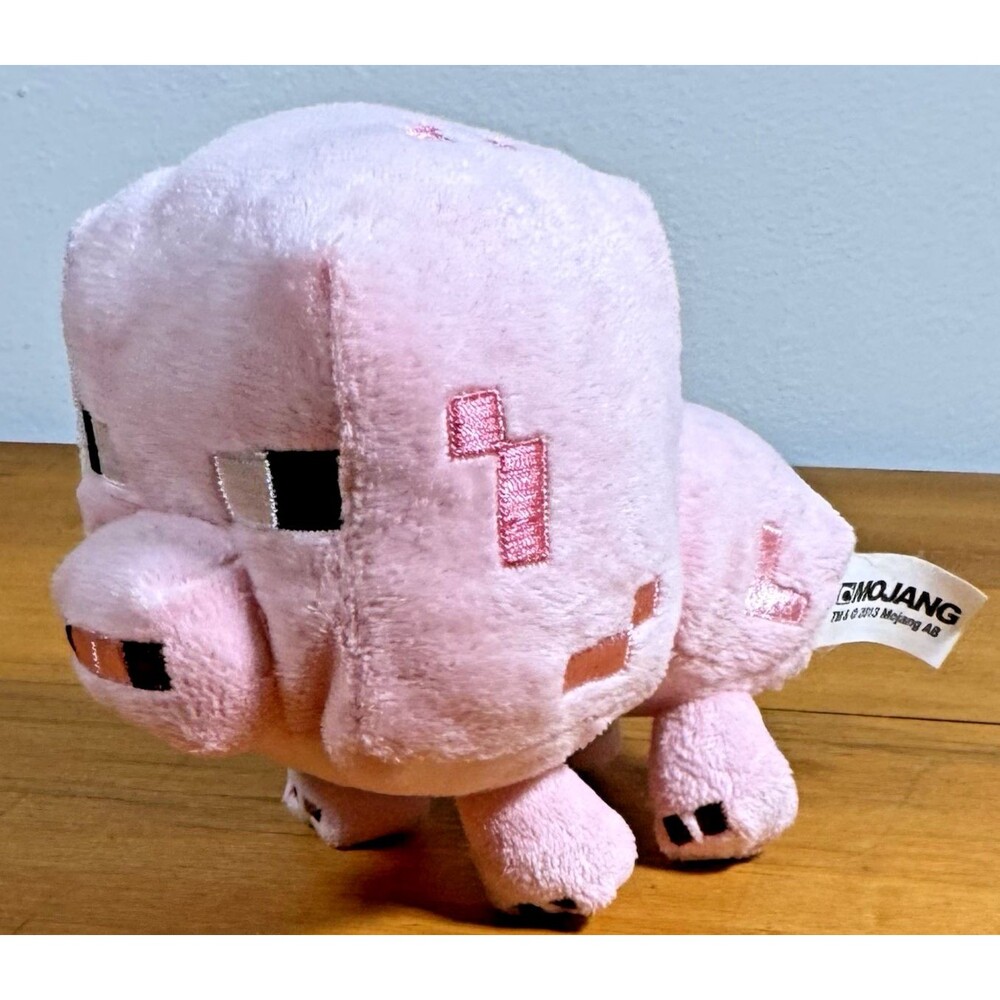 Mojang 2013 Minecraft Pig Plush, Stuffed Animal, Collectible Toy Jinx